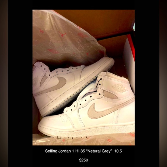 USED Retro Jordan 1’s Neutral Grey size 10.5